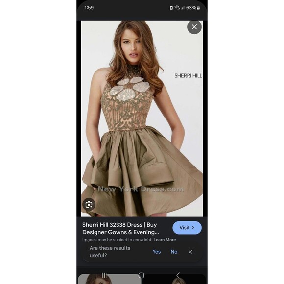 Sherri Hill Size 6 Style 32338 Mocah Fall 2017 - Picture 2 of 10